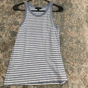 J Crew blue and white stripped tank
